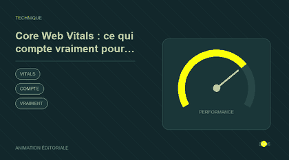 Animation explicative : Core Web Vitals : ce qui compte vraiment pour votre site