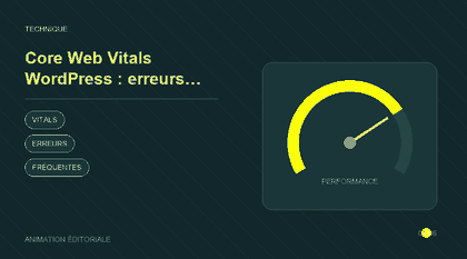 Animation explicative : Core Web Vitals WordPress : erreurs fréquentes