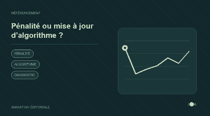 Animation explicative : Pénalité ou mise à jour d’algorithme ?
