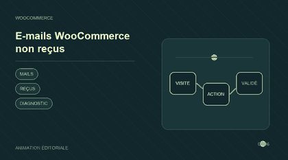 Animation explicative : E-mails WooCommerce non reçus