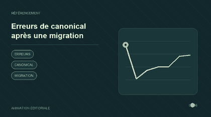 Animation explicative : Erreurs de canonical après une migration