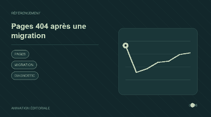 Animation explicative : Pages 404 après une migration