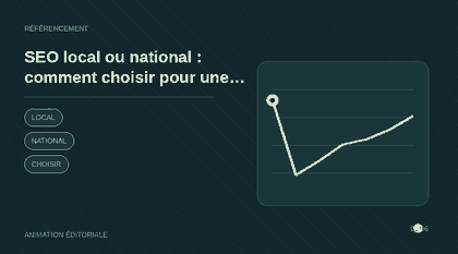 Animation explicative : SEO local ou national : comment choisir pour une TPE ou PME