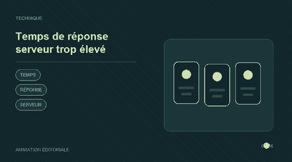 Animation explicative : Temps de réponse serveur trop élevé