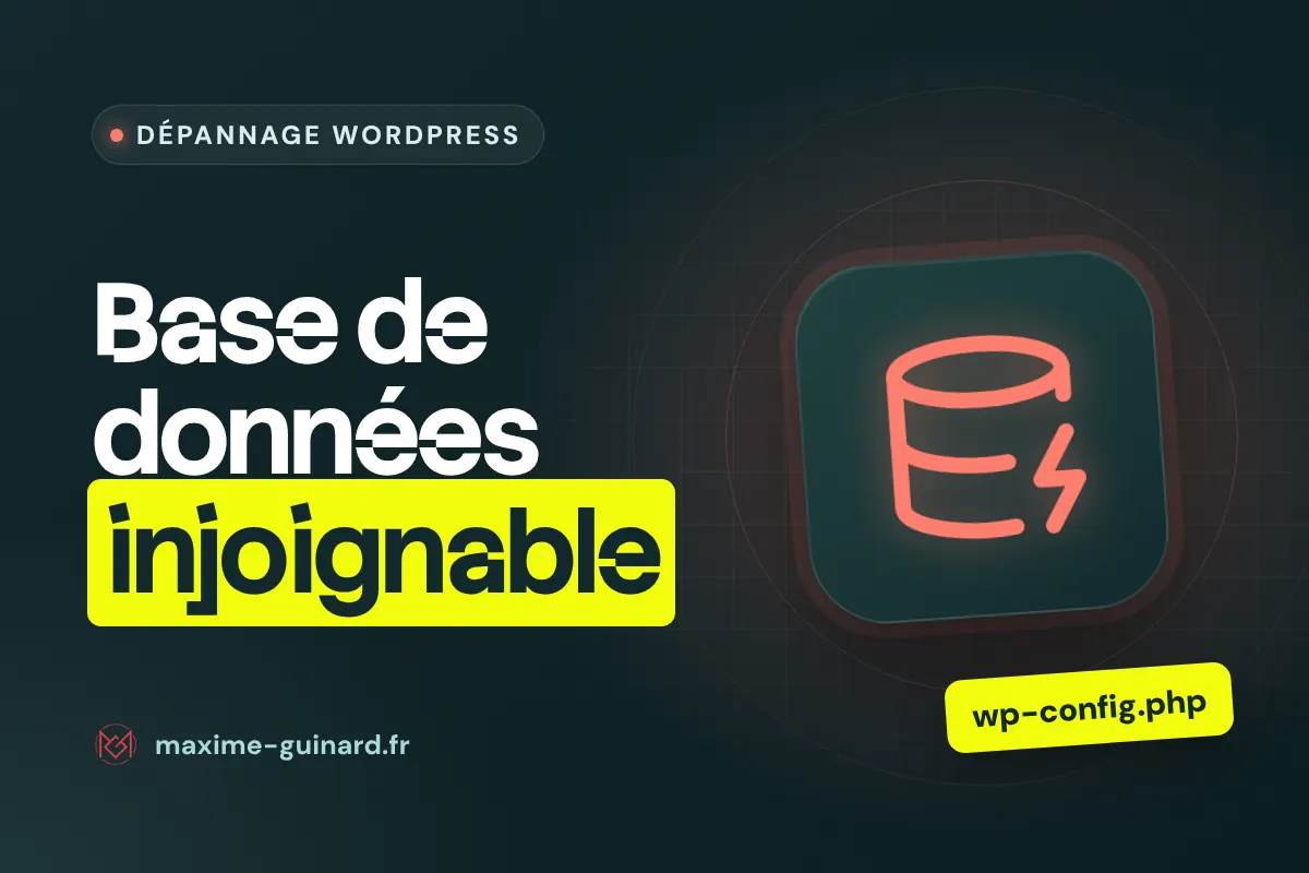 Illustration de l’article : Erreur de connexion à la base de données
