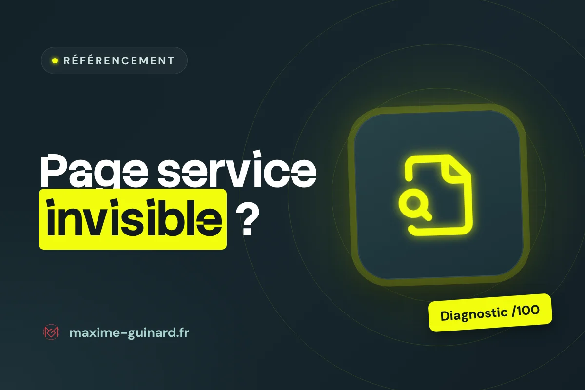 Illustration de l’article : Page service qui ne se positionne pas : les vraies causes