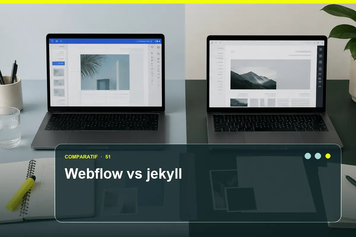 Comparatifs — Webflow vs jekyll