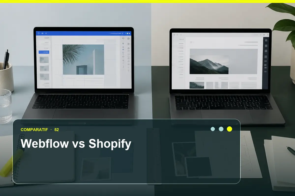 Comparatifs — Webflow vs shopify