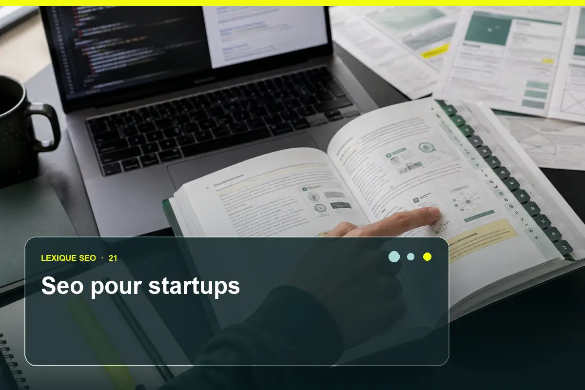 Illustration de la page SEO pour startups