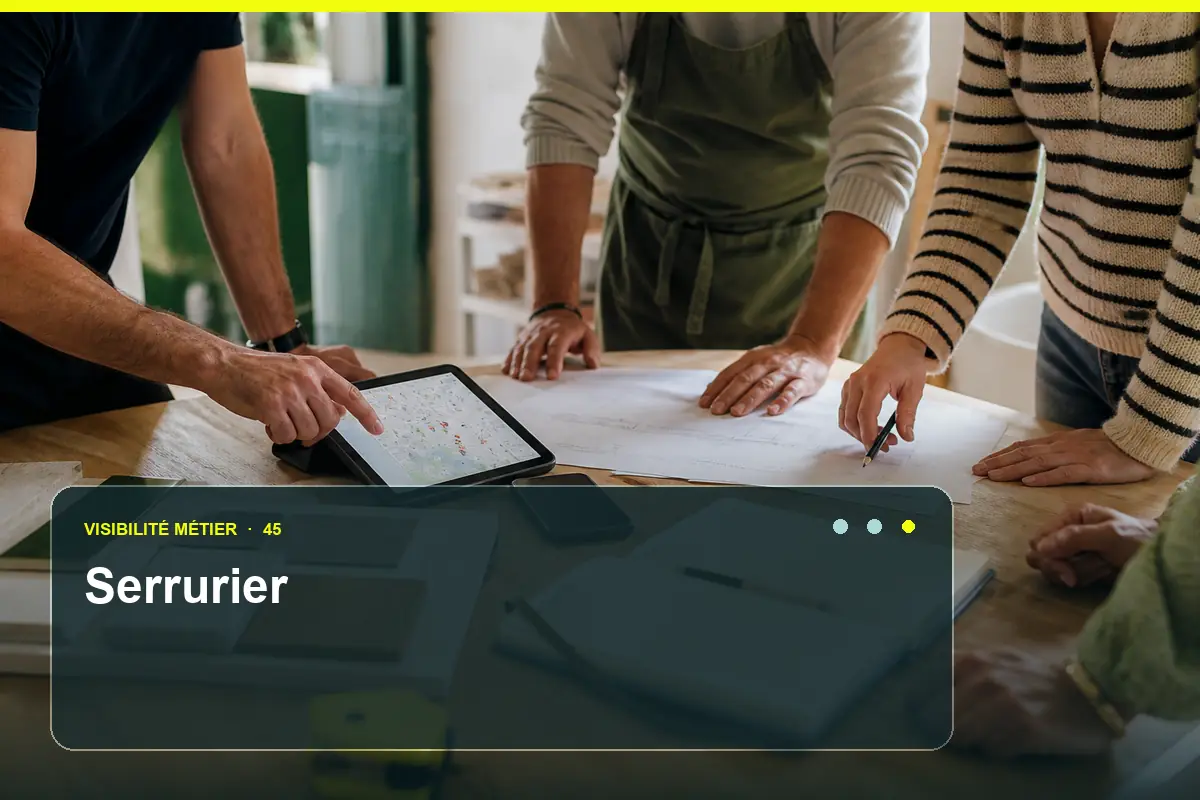 Univers visuel d’un site pour serrurier